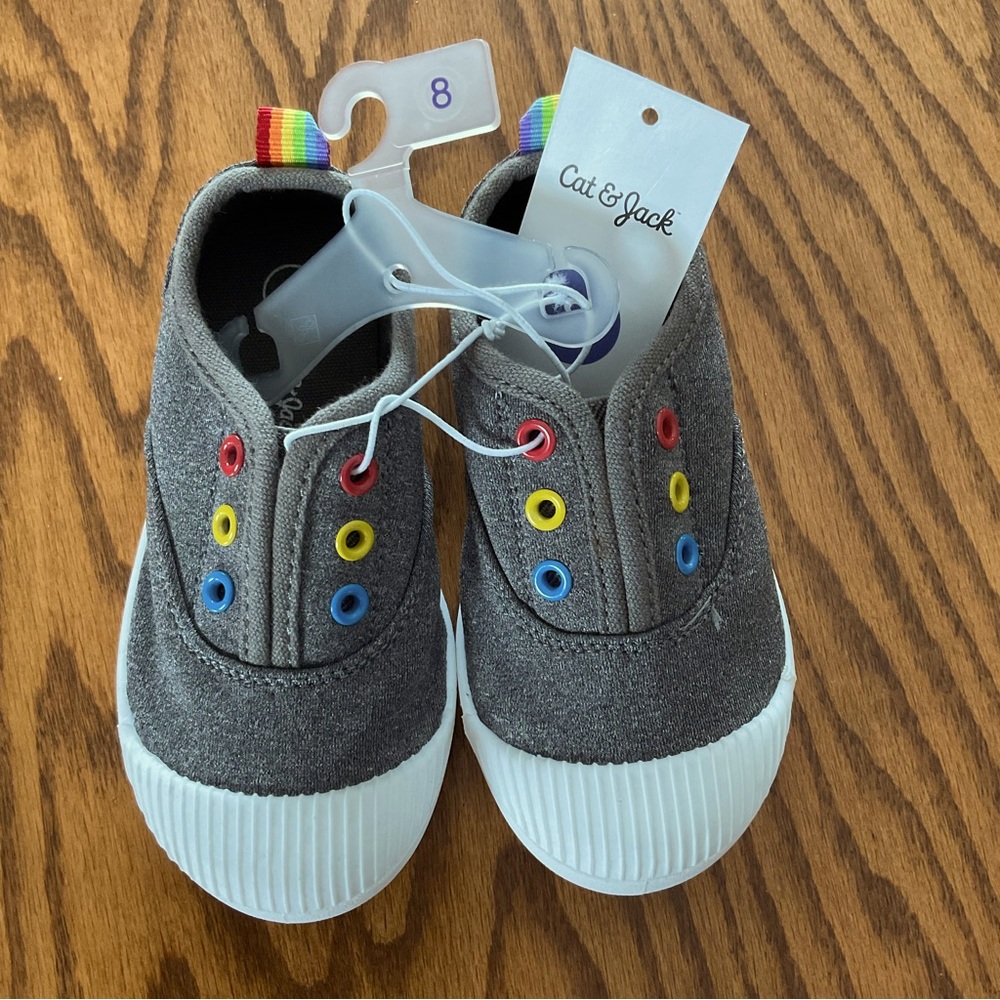 Cat & Jack Slip-On Sneakers, Kids Sz 8